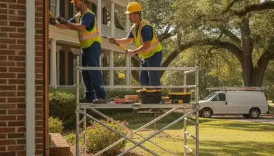 Savannah, GA plumber repairing a residential pipe for plumbing repair service