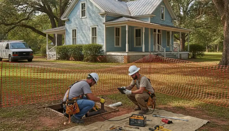 Savannah, GA plumber repairing a leak for a plumbing repair service