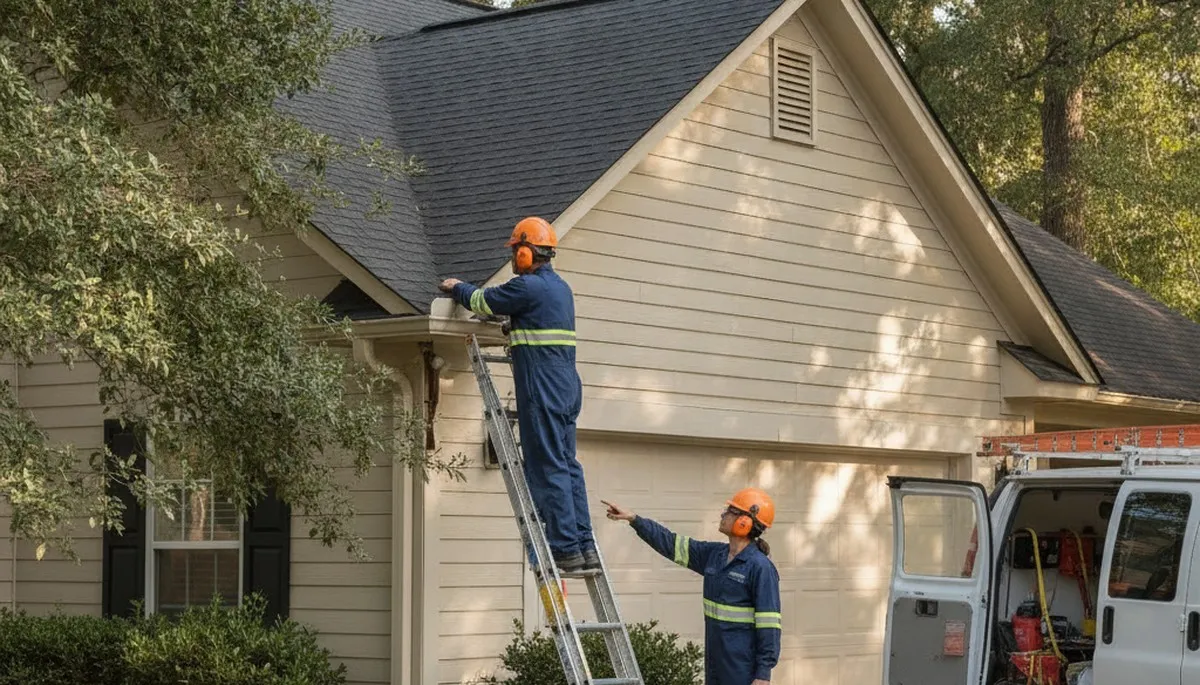 Savannah, GA plumber repairing a leaking pipe for a local plumbing service