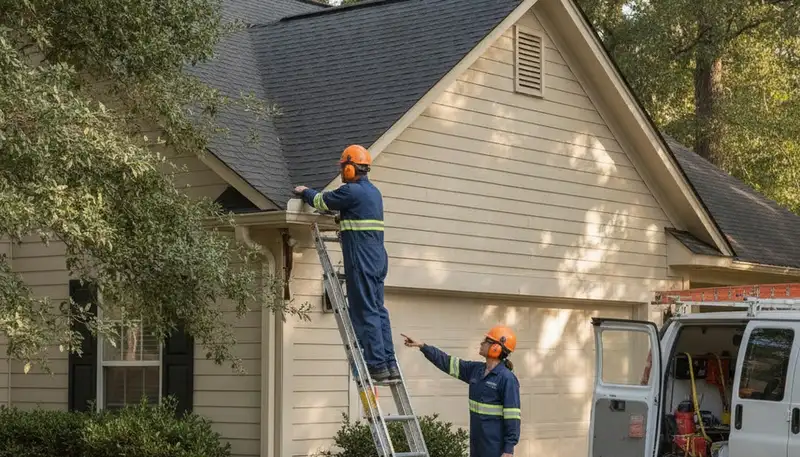 Savannah, GA plumber repairing a leaking pipe for a local plumbing service