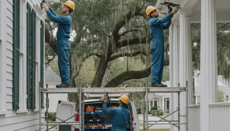 Savannah, GA plumber repairing a residential leak for plumbing service