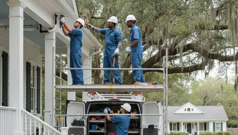 Savannah, GA plumber repairing a residential leak for plumbing repair service