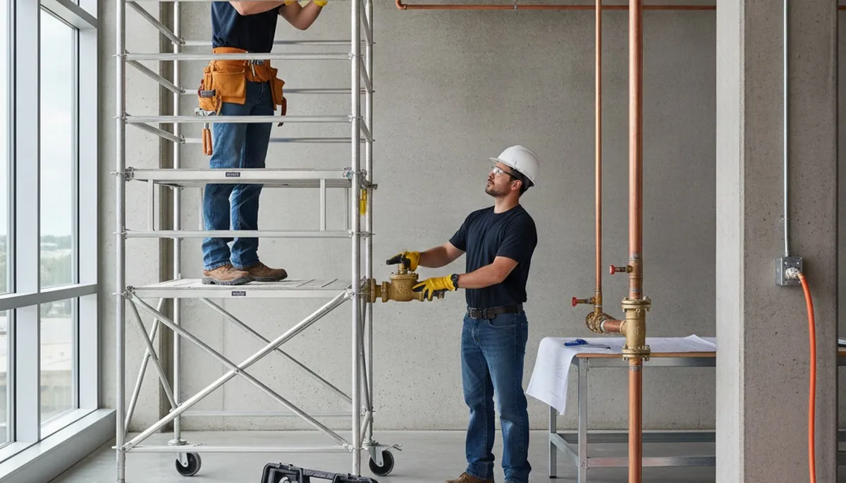 Savannah, GA plumber repairing a home pipe for fast plumbing repair service