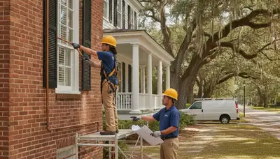 Savannah, GA plumber repairing a residential pipe for a local plumbing service