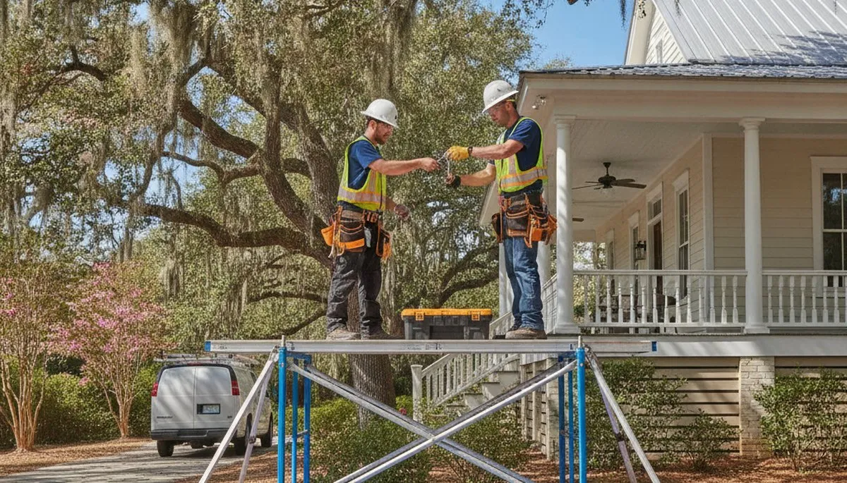 Savannah, GA plumbing repair technician fixing a residential pipe leak