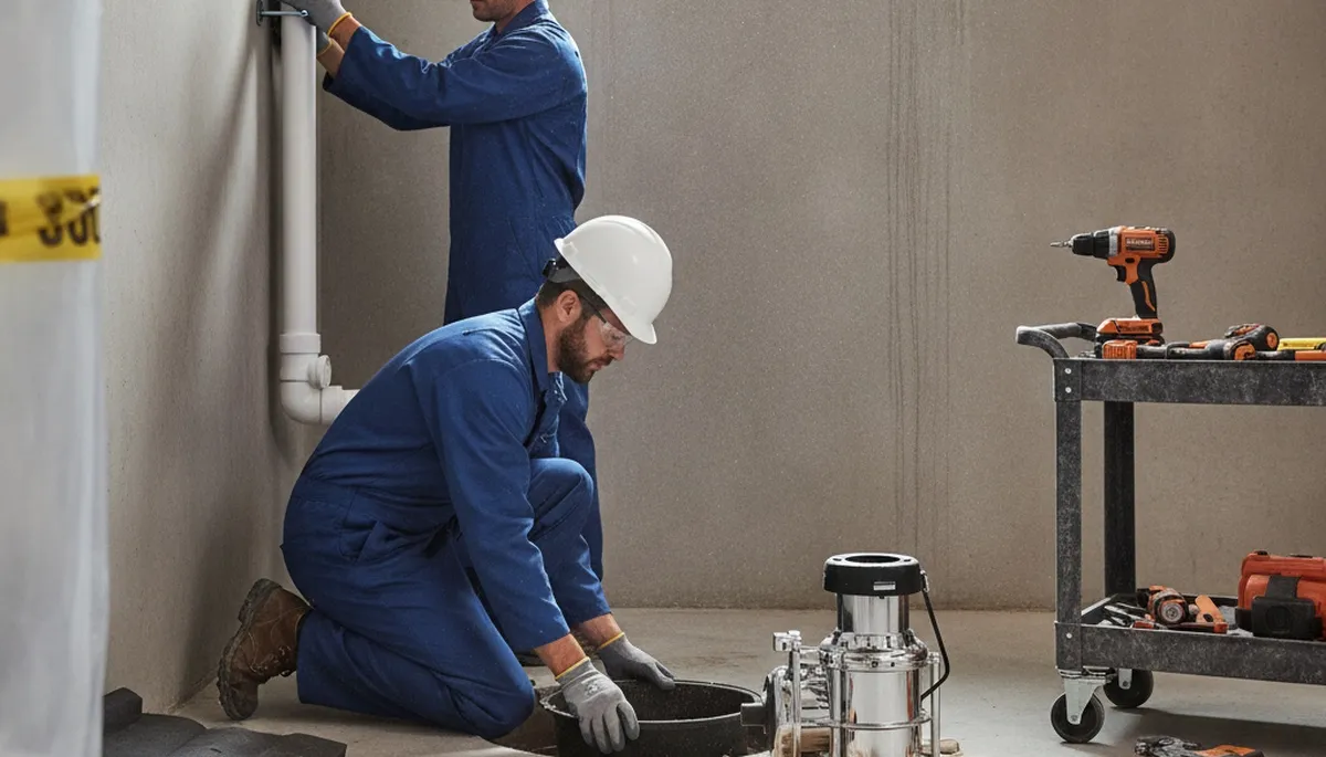 Sump pump installation for Savannah, GA homes by On Call Plumbers to prevent flooding
